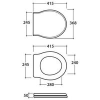 Сиденье с крышкой GLOBO PAESTUM с микролифтом цвет белый PS24RB — фото 2, Сиденья для унитаза