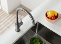 AQ1382BGM ЕВРОПА смеситель для кухни, оружейная сталь — фото 6, Смесители для кухни