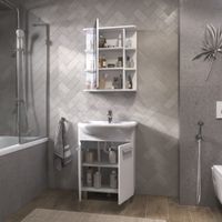 Тумба под раковину VIGO Hoska 60 напольная белый арт-230 — фото 6, Тумбы под раковину