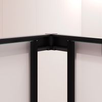 Душевой уголок RGW PA-040B 80x120, прямоугольный, профиль черный, стекло матовое/6 мм, арт-3508104082-24 — фото 3, Прямоугольные душевые уголки