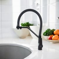 BOND Smart B64-0488 Смеситель для кухни под фильтр с краном для питьевой воды, черный матовый — фото 19, Смесители для кухни