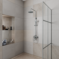 Душевая система D&K Bayern.Fürth , хром арт-DA1523701B18 — фото 2, Душевые стойки