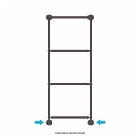 Полотенцесушитель водяной Сунержа Ренессанс 1304 1260х500 Белый арт-12-0280-1250 — фото 3, Водяные полотенцесушители