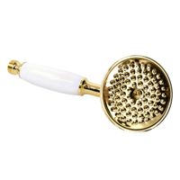 Товар: RICAMBI Ручной душ латунь, бел./золото (ERMITAGE, DALLAS, OXFORD, REVIVAL, PRINCETON, ARCADIA) 32169 - фото 2 RICAMBI Ручной душ латунь, бел./золото (ERMITAGE, DALLAS, OXFORD, REVIVAL, PRINCETON, ARCADIA) 32169 — фото 2, Лейки для душа