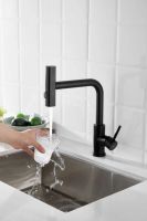 Смеситель для кухни с мультифункциональным изливом BELZ , черный арт-B74811-7 — фото 4, Смесители для кухни