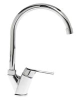 OneLife смеситель для кухни однорычажный полимерный, хром арт-P02-000cr — фото 3, Смесители для кухни