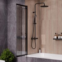 Шторка на ванну стеклянная Reflexion арт-RX15090CBL-21 — фото 3, Шторки для ванной раздвижные