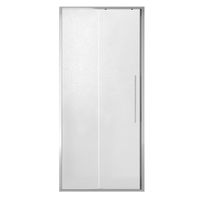 Дверь в нишу Niagara Nova NG-65-10CH (100х195) хром,стекло шиншилла,дверь раздвижная,1 место — фото 1, Раздвижные душевые двери