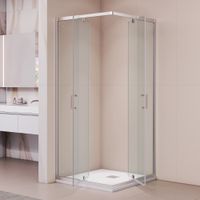 Душевой уголок квадратный RGW PA-038 900x900, профиль хром, стекло прозрачное/6 мм, арт-350803899-11 — фото 3, Квадратные душевые уголки