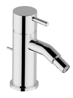 Смеситель для биде, Cisal, Less New, тип открывания воды-однорычажный, тип регулирования воды-керамический картридж, отверстия для монтажа-1, высота, мм-141, вынос излива, мм-100, донный клапан-есть, тип подводки-гибкая, стандарт подвода воды-3/8", цвет-Black Matt арт-LN00055040 — фото 1, Смесители для биде