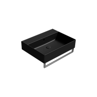 раковина подвесная/встраиваемая KUBE X 60x47 черный матовый арт-9431126 — фото 3, Раковины подвесные