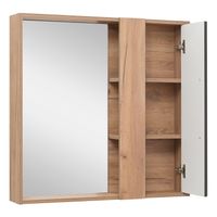 Зеркальный шкаф MELBOURNE 80 /универсальный/дуб/серый/ AQUA DE MARCO 1080GCMEL/V.2.0 — фото 5, Зеркальные шкафы в ванную