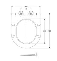 Сиденье BERNINA, BERNINA F дюропласт с микролифтом и креплениями Ceruttispa арт-CT7586 — фото 3, Сиденья для унитаза