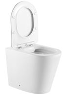 Унитаз приставной IBERICA BLANCA BURGOS ALTO Rimless белый, сиденье полипропилен (IB.BRA.131.1B1) — фото 4, Приставные унитазы