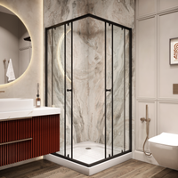 Ограждение VIVA90B N душевое Ceruttispa без поддона (90x90x195) — фото 118, Прямоугольные душевые уголки