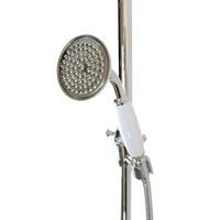 PRESTIGE Душевой настенный гарнитур (см-ль д/ванны/колонна ARCO/верхний душ/шланг/ручной душ), хром 32791 — фото 6, Душевые гарнитуры