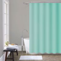 шторка для ванны PEVA однотонная 180х200см мятная MZ-404 — фото 1, Шторки на ванну