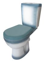 РИО Унитаз-компакт гориз. вып., 2-х режимная арматура "Уклад", сид. полипр. "Уклад", зеленый, ROSA Вн УнЗ314 — фото 1, Напольные унитазы