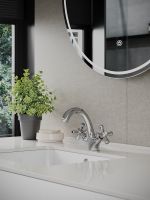 Orange Classic Pro M72-021cr смеситель для раковины двухвентильный, хром — фото 10, Смесители для раковины