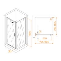 Товар: Душевой уголок RGW SV-135 800x800 703213588-11 - фото 4 Душевой уголок RGW SV-135 800x800 703213588-11 — фото 4, Душевые уголки