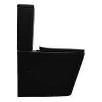 Унитаз-компакт Azario Black King 370х640х810 безободковый, с быстросъемным сиденьем микролифт, черный матовый (AZ-8303D) арт-AZ-8303-D — фото 8, Напольные унитазы