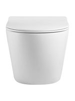 Agger Унитаз подвесной безободковый TORNADO белый с инсталляцией, микролифт, кнопка смыва белая арт-ATI09150+APB288 — фото 5, Комплекты унитаз + инсталляция