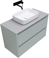 Тумба под раковину Allen Brau Fantasy 100 папирус матовый арт-1.11003.PWM — фото 8, Тумбы под раковину