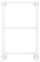 Полотенцесушитель водяной Сунержа Ренессанс 1304 660х400 Белый арт-12-0280-6640 — фото 1, Водяные полотенцесушители