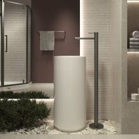 Товар: Смеситель для раковины напольный Rim , однорычажный, вороненая сталь арт-VFBF-2R1GM - фото 2 Смеситель для раковины напольный Rim , однорычажный, вороненая сталь арт-VFBF-2R1GM — фото 2, Смесители напольные