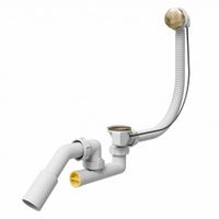 Слив-перелив для ванны полуавтомат MILACIO Ultra (MCU.014.GD) золото — фото 1, Сливы-переливы