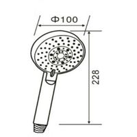 Товар: Лейка для душа Agger Splash d 100 мм, 5 режимов, хром арт-A02 - фото 5 Лейка для душа Agger Splash d 100 мм, 5 режимов, хром арт-A02 — фото 5, Лейки для душа