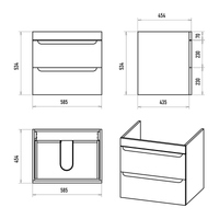 Тумба под раковину арт-П-Бри-09060-012Я — фото 5, Тумбы под раковину