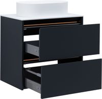 Тумба под раковину Allen Brau Activity 70 1.34003.AM антрацит матовый/черный браш — фото 4, Тумбы под раковину