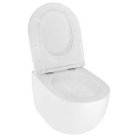 Унитаз подвесной Azario TERSO 495x360x370 безободковый, слив "Скрытое Торнадо" с быстросъемным сиденьем "Микролифт" арт-AZ-092E-UQ3 — фото 3, Подвесные унитазы