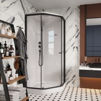 Ограждение VIVA90B N душевое Ceruttispa без поддона (90x90x195) — фото 50, Прямоугольные душевые уголки