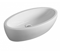 Раковина SIMAS LFT Spazio накладная без отверстий цвет белый LFT64 — фото 1, Раковины накладные