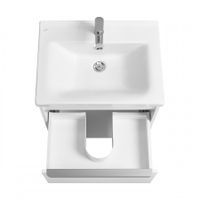 Тумба-умывальник ХОУП 60, 1 ящ., подвесная, белый матовый (под раковину МИРАНДА 60) 1A287201HP2B0 — фото 4, Тумбы под раковину