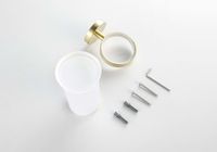 Товар: AQ4104BG ЕВРОПА стакан с держателем, шлиф. золото - фото 2 AQ4104BG ЕВРОПА стакан с держателем, шлиф. золото — фото 2, Стаканы для зубных щеток