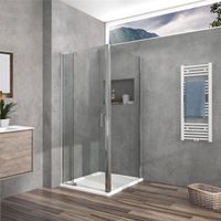 Душевой уголок Intra VSR-1I708080CL, 700/800*800, хром, стекло прозрачное — фото 3, Прямоугольные душевые уголки