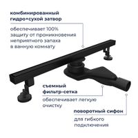 Душевой трап RGW SDR-51B, арт-76215180-04 — фото 3, Трапы для душа