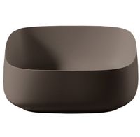 Раковина Artceram Cognac Quadro накладная без отверстий цвет Brown cocoa COL007 39 00 — фото 1, Раковины накладные