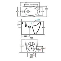 Товар: Биде GLOBO 4ALL Напольное приставное с одним отверстием цвет белый MD011BI - фото 3 Биде GLOBO 4ALL Напольное приставное с одним отверстием цвет белый MD011BI — фото 3, Биде напольные
