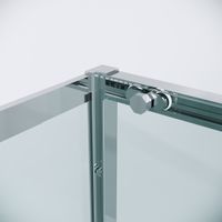 Душевое ограждение Grossman Style 100.K33.05.130.10.00-200.K33.05.100.10.00 (130х100х195) раздвижная,хром,стекло прозрачное,2 места арт-120.K33.05.1310.10.00 — фото 5, Прямоугольные душевые уголки