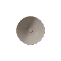 раковина накладная PURA Ø42 без перелива серый беж матовый арт-885105 — фото 1, Раковины накладные