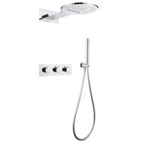 Душевая система ABBER Wasser Kreis скрытого монтажа без излива, термостат, хром арт-AF8151 — фото 1, Встраиваемые душевые комплекты