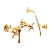 Смеситель Morava retro для душа с душевым комплектом, держатель неподвижный, арт-MK380.5/2Z — фото 3, Смеситель для душа