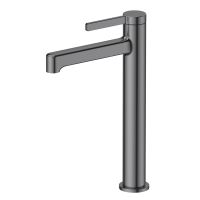 Смеситель для раковины высокий Esko SC25GM, оружейная сталь — фото 1, Смесители для раковины