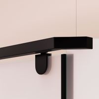 Душевой уголок RGW PA-081B 100x100, профиль черный, стекло матовое/6 мм, арт-35088100-24 — фото 4, Душевые уголки трапеция