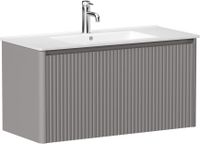 Тумба под раковину Allen Brau Gravity 100 1.370018.PGM платина матовый — фото 9, Тумбы под раковину