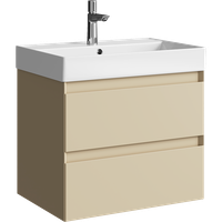 Товар: Подвесная тумба с двумя ящиками 65 см, цвет морская дюна с умывальником арт-GE01652MD - фото 4 Подвесная тумба с двумя ящиками 65 см, цвет морская дюна с умывальником арт-GE01652MD — фото 4, Тумбы с раковиной